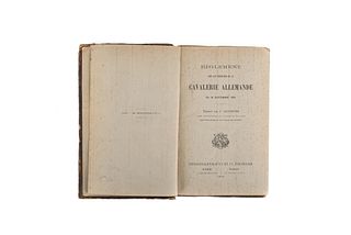 Silvestre, P. (Traduit). Reglement sur les Exercices de la Cavalerie Allemande du 16 Septembre 1895. Paris - Nancy: 1896.
