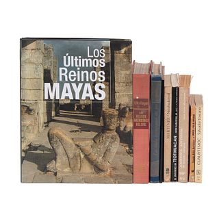 Lote de libros mayas. Varios temas. Diferentes títulos. 9 piezas.
