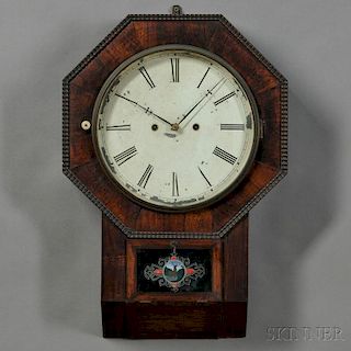 Atkins Clock Co. Thirty-day Wagon Spring Wall Clock