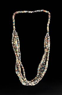 Egyptian Faience Bead Necklace w/ Six Strands