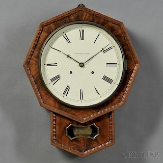 Jerome Fusee Ripple Front Wall Clock