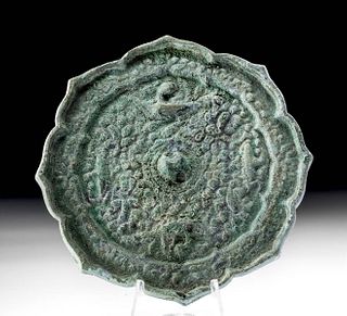Korean Goryeo Dynasty Bronze Mirror