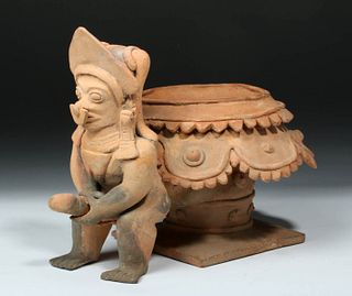 Jamacoaque Figural Pottery Vessel - Huge Phallus