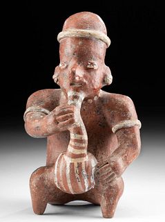 Colima Pottery Hunchback Figure Drinking Pulque