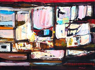 Alfred Chadbourn (Am. 1921-1998)     -  "Spanish Elegy" 1981   -   Oil on canvas