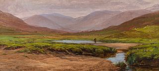 William Luker Sr. (Br. 1828-1905)     -  "Strathfillan" 1877   -   Oil on canvas