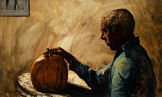 Stephen Etnier (Am. 1903-1984)     -  "Arthur Clayton" 1964   -   Oil on canvas
