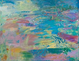 Morris Shulman (Am. 1912-1978)     -  Monhegan, 1966   -   Oil on canvas