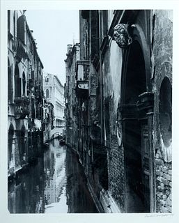 Todd Webb (Am. 1905-2000)     -  "Venice, Italy" 1984   -   Black and white photograph