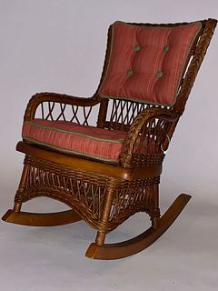 An early Childs Wicker Rocker C.1900,American - Courtesy of James Butterworth, New Hampshire