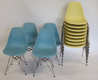 12 Modern  Eames Stacking Chairs .
