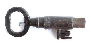19th C Jailer's key gun w/Black Powder Hole
