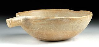 Bactrian Alabaster Offering Bowl w/ Handle