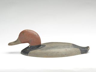Rare wooden wing duck, Madison Mitchell, Havre de Grace, Maryland, circa 1930s.