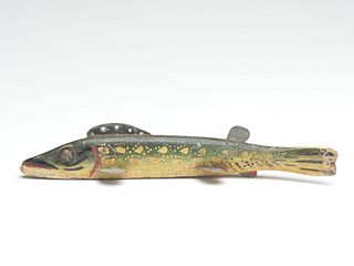 Pike fish decoy, Oscar Peterson, Cadillac, Michigan, 1st half 20th century.