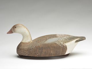 Very rare blue goose, Wildfowler Decoy Factory, Old Saybrook, Connecticut.