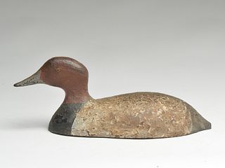 Rare cast iron redhead wing duck, Richard Tighlman, Easton, Maryland.