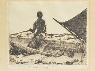 'Dory Fisherman', Frank W. Benson (1862-1951).