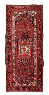 Fine Antique Persian Heriz Long Rug. - 4'6'' X 10'4''