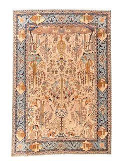 Extremely Fine Antique Persian Tabriz - 8'1'' X 11'9''