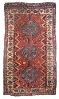 Extremely Fine Persian Antique Qashqai - 4'5'' X 7'7''
