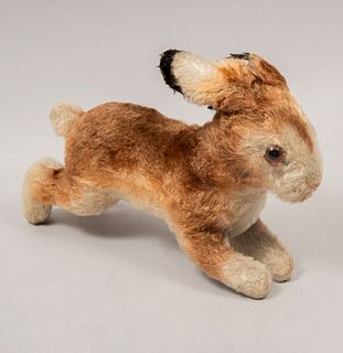 Conejo de juguete. Alemania. Siglo XX. Marca Steiff. Elaborado en peluche.