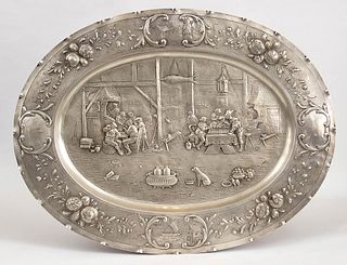 A German silver dish - Simon Rosenau 1862-c.1932
