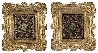 A pair of italian reliquiary - Papal States, 19th Century