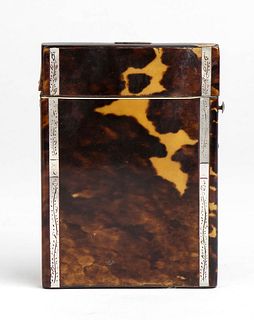 An English mother of pearl and tortoise shell Card Holder - circa 1910
