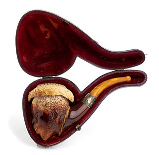 An English meerschaum pipe - late 19th early 20th Century