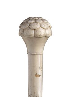 An ivory walking stick cane - England early 20th Century 