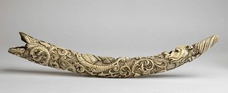 A German ivory Oliphant (hunting horn) - 19th Century