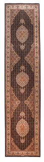 Extremely Fine Persian Tabriz Runner - 2'7'' X 11'10''