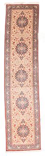 Extremely Fine Persian 100% Silk Qum - 2'8'' X 11'9''