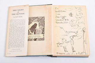 Davis Grubb "The Night of the Hunter" Signed/Illust 1st Ed