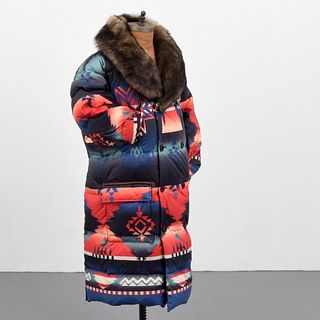 Ralph Lauren Polo Southwestern Aztec Down Coat, Men's Large