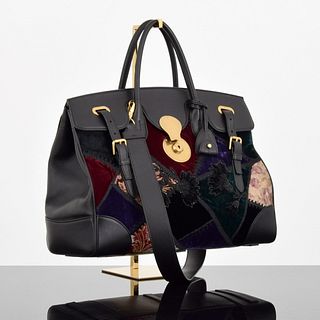 Ralph Lauren Patchwork Velvet Ricky Bag, Limited Edition