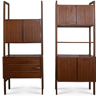 Pair Of Mid Century Wall Unit Shelving