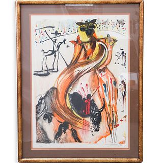 Salvador Dali (Spanish, 1905-1989) "Bullfighter With Butterflies" Lithograph