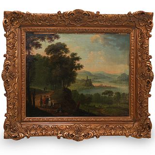 Attrib. to Jan Van Asselijn (Dutch, 1610â€“1652) Landscape on Canvas
