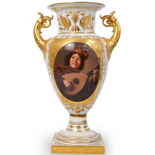 Antique German Porcelain Figural Vase