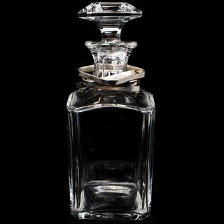 Baccarat Crystal and Sterling Decanter