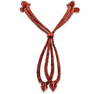 Sterling & Coral Necklace
