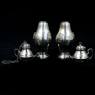(4) Four Mexican .900 Silver Table ArticlesÂ