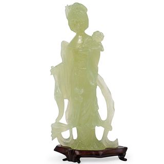 Chinese Carved Jade Guan Yin