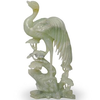 Chinese Carved Jade Bird
