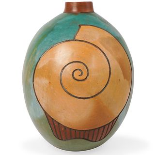 Signed Ceramic Peruvian Vase
