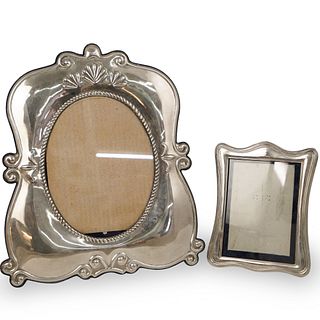 (2 Pc) Silver Plated Picture Frames