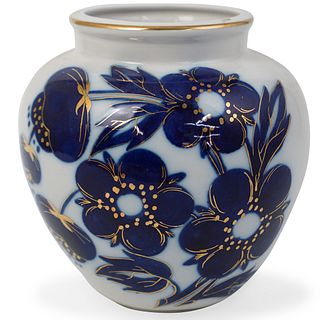 "USSR" Porcelain Blue & White Vase