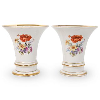 Pair Of Erphila Porcelain Vases